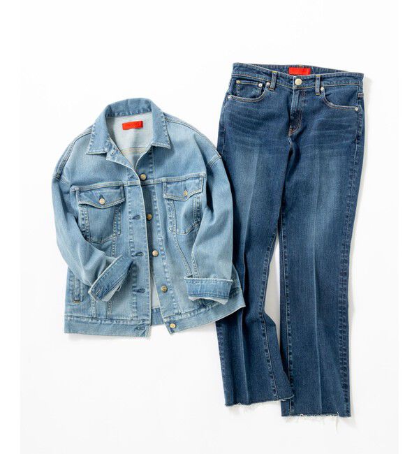 23区「【再入荷/RED CARD TOKYO&times;23区】オーバーサイズ デニム ジャケット」|デニムジャケット|