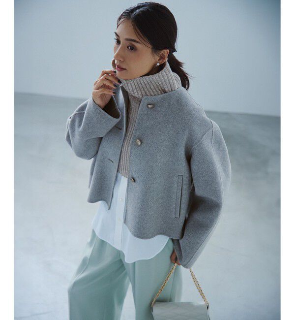 23区「【洗える】カシミヤブレンド ニット ネックウォーマー」|その他|