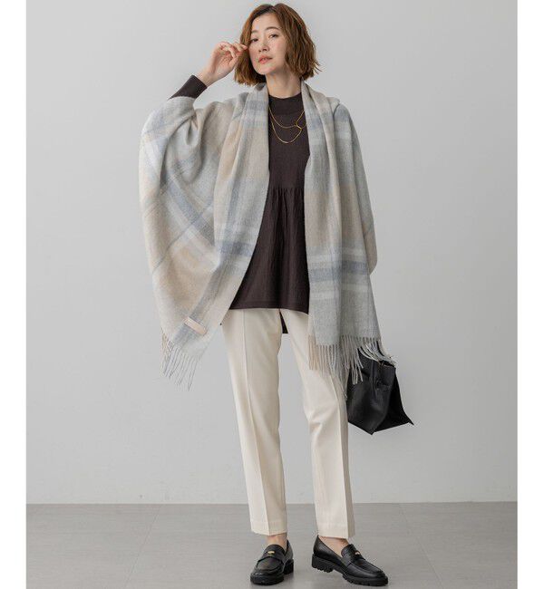 23区「【VERY掲載】カシミヤ チェック ストール」|ストール|