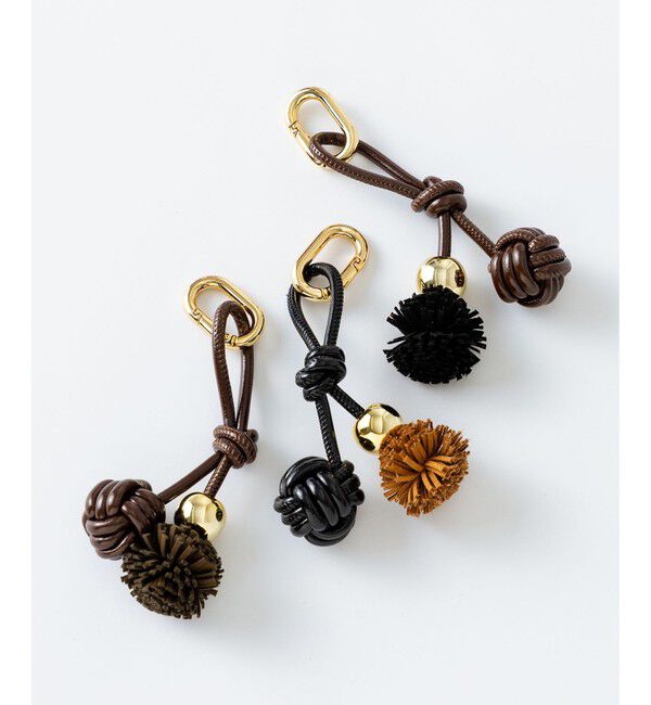 23区「【WEB&一部店舗限定】ボール フリンジ チャーム」|チャーム・キーホルダー|