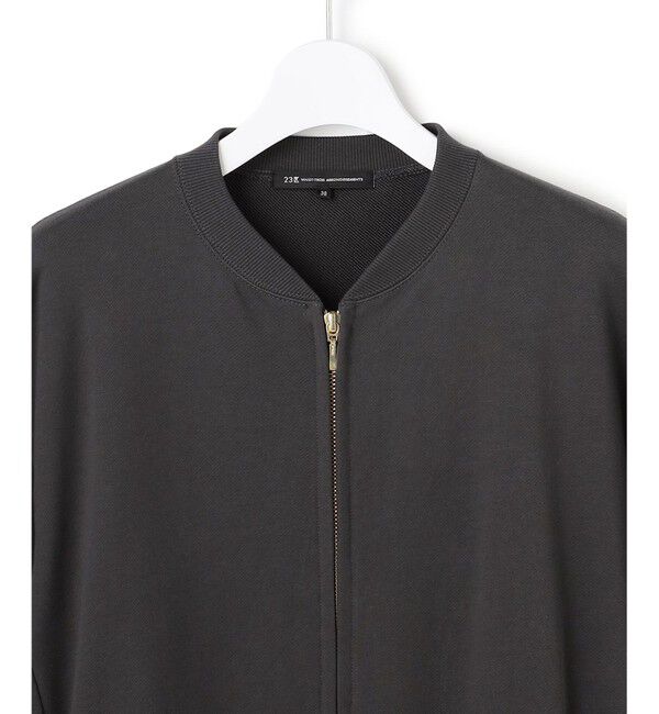 23区「【WEB＆一部店舗限定】クリアコットンテリー ダブルジップ ブルゾン」|ブルゾン・スタジャン|