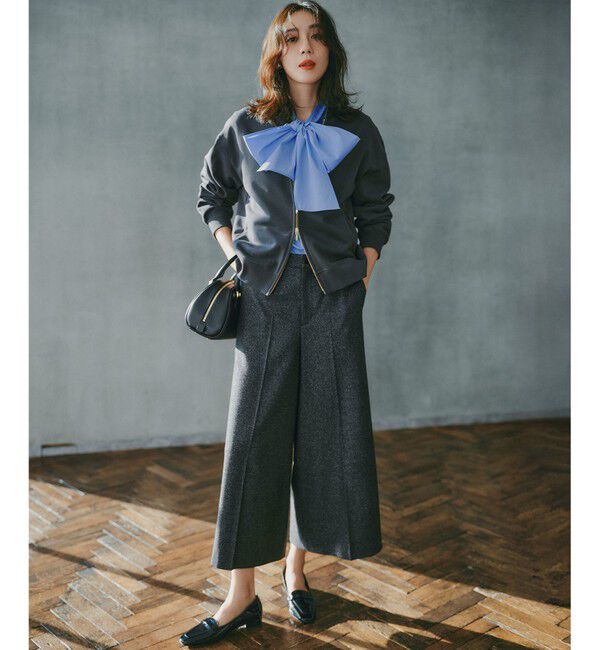 23区「【WEB＆一部店舗限定】クリアコットンテリー ダブルジップ ブルゾン」|ブルゾン・スタジャン|