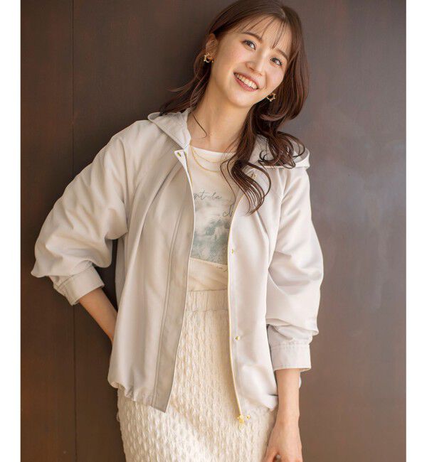 ANY SIS「【撥水・UVカット・花粉ガード】2WAYラグランフーディ ブルゾン」|ブルゾン・スタジャン|