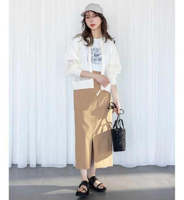 ANY SIS「【洗える】メッシュニット ブルゾン」|ブルゾン・スタジャン|