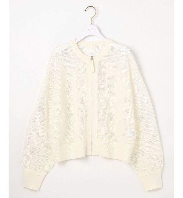 ANY SIS「【洗える】メッシュニット ブルゾン」|ブルゾン・スタジャン|