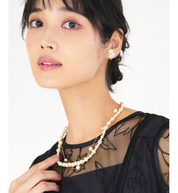 ANY SIS「ロンデルパール調ステーション ネックレス」|ネックレス|キスカ