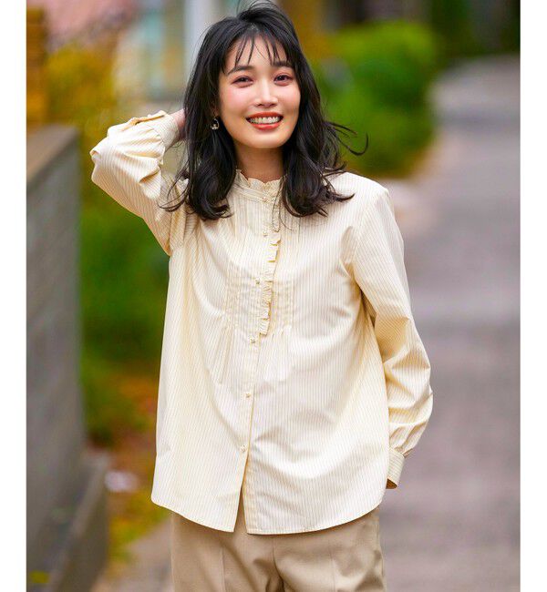 ANY SIS「フリルスタンド シャツ」|シャツ・ブラウス|