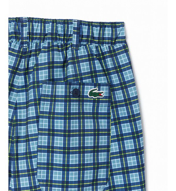 LACOSTE「吸水速乾 ウルトラドライ チェックゴルフパンツ」|チノ|