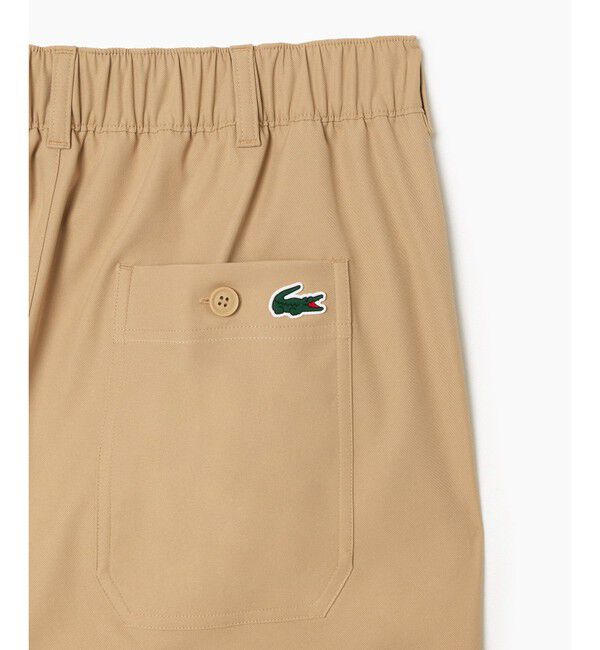 LACOSTE「吸水速乾 ウルトラドライ チェックゴルフパンツ」|チノ|
