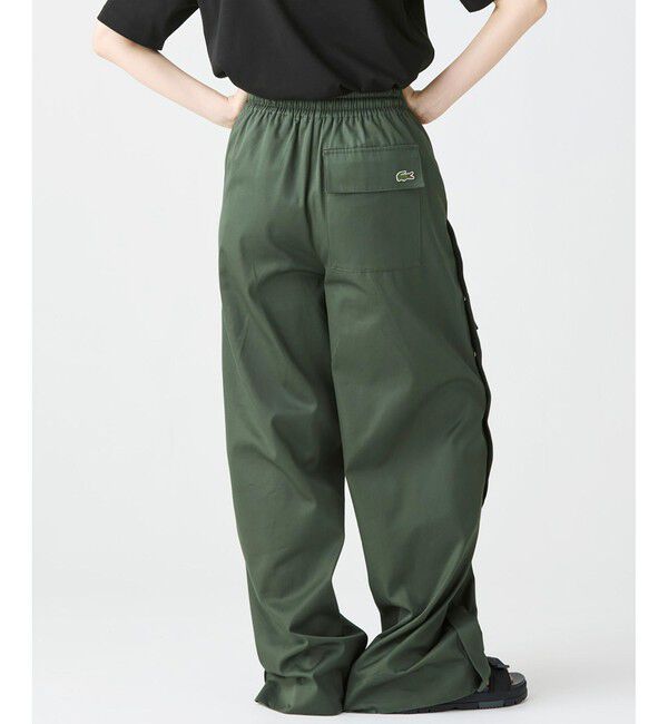 LACOSTE「アシンメトリー ワイドストレート カーゴポケットパンツ」|サルエル|