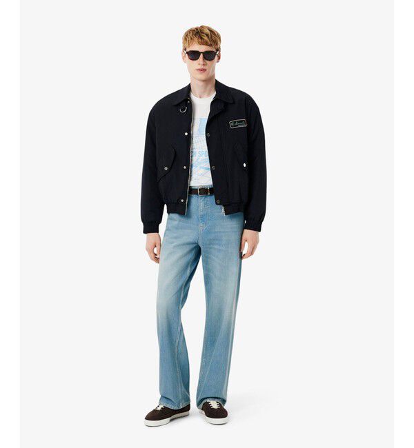 LACOSTE「ルーズフィット5ポケットデニムジーンズ」|デニム|