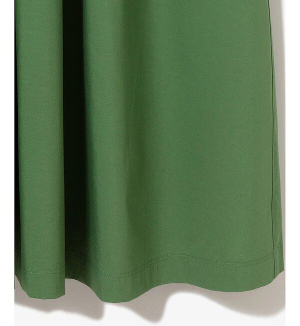 LACOSTE「ストレッチタイプライター ギャザー フレアスカート マキシ丈」|フレア|