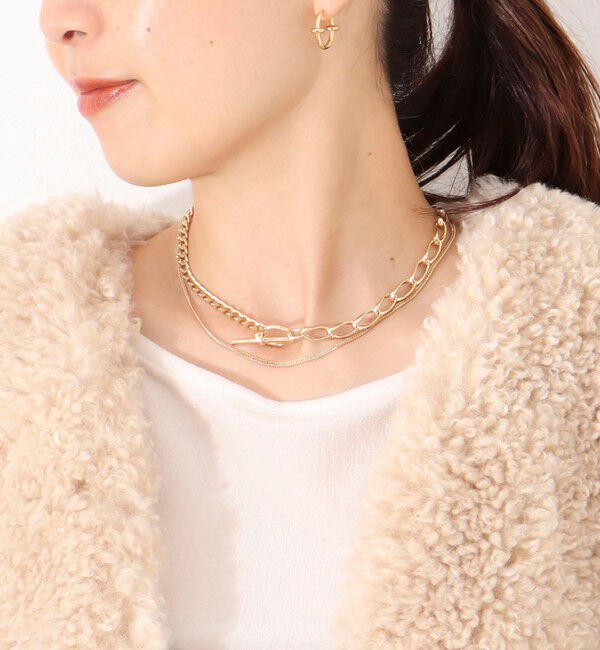 NOLLEY'S「【grace grace/グラスグラス】コンビチェーンネックレス(Big)」|ネックレス|