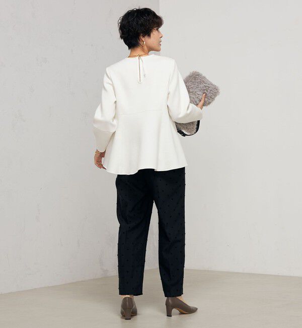 NOLLEY'S「ウォッシャブルエアボールフレアプルオーバーカットソー」|Tシャツ・カットソー|