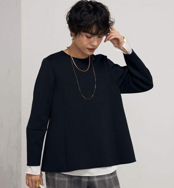 NOLLEY'S「ウォッシャブルエアボールフレアプルオーバーカットソー」|Tシャツ・カットソー|