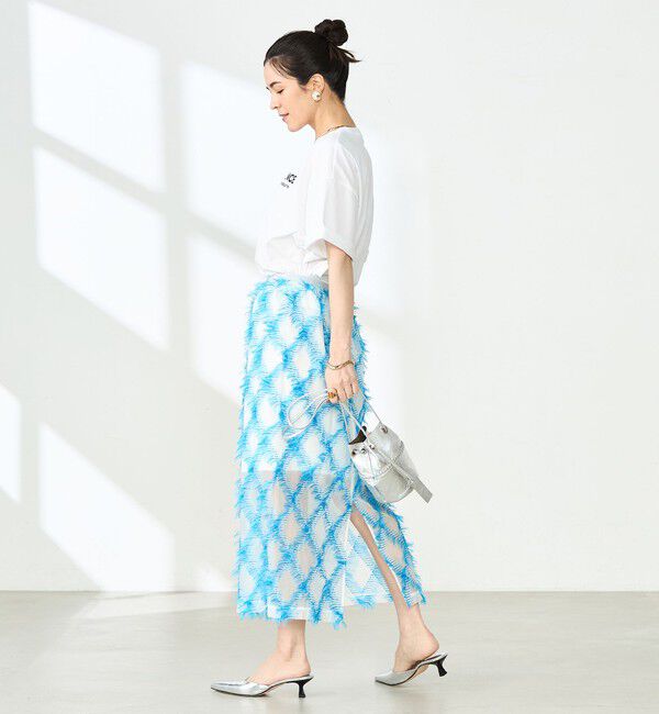 NOLLEY'S「《セットアップ対応》KIRYUバイヤスカットジャガードスカート」|スカート|