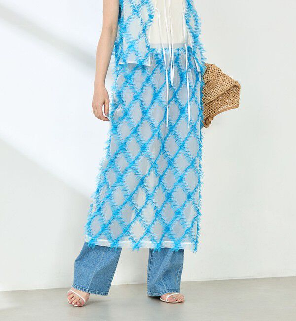 NOLLEY'S「《セットアップ対応》KIRYUバイヤスカットジャガードスカート」|スカート|