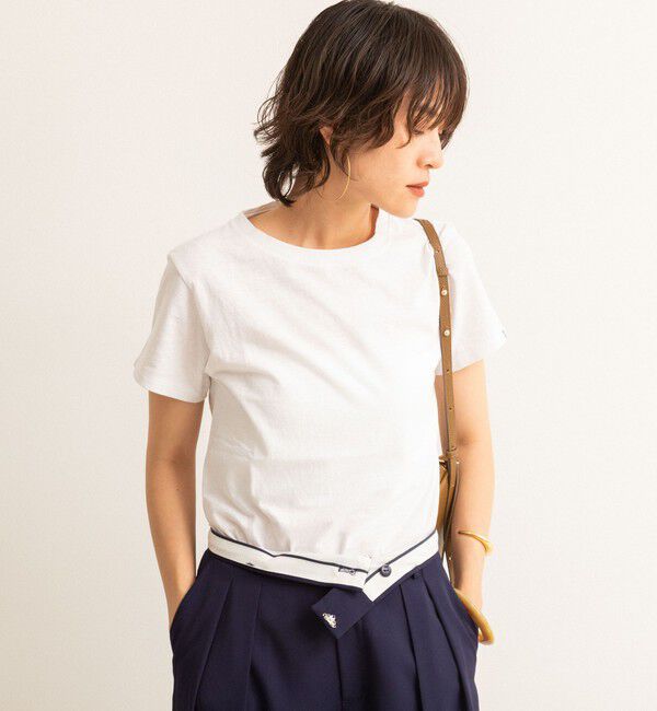 NOLLEY'S「【MAQWEL/マクウェル】MARUDOハーフスリーブTee」|Tシャツ・カットソー|