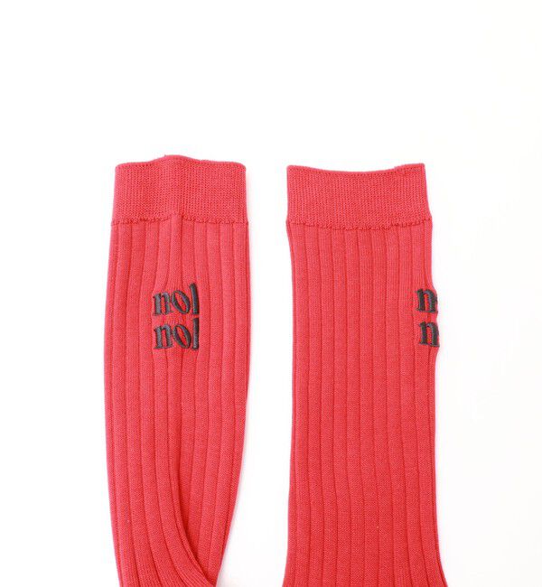 NOLLEY'S「【nolnol/ノルノル】ロゴリブソックス」|ソックス|