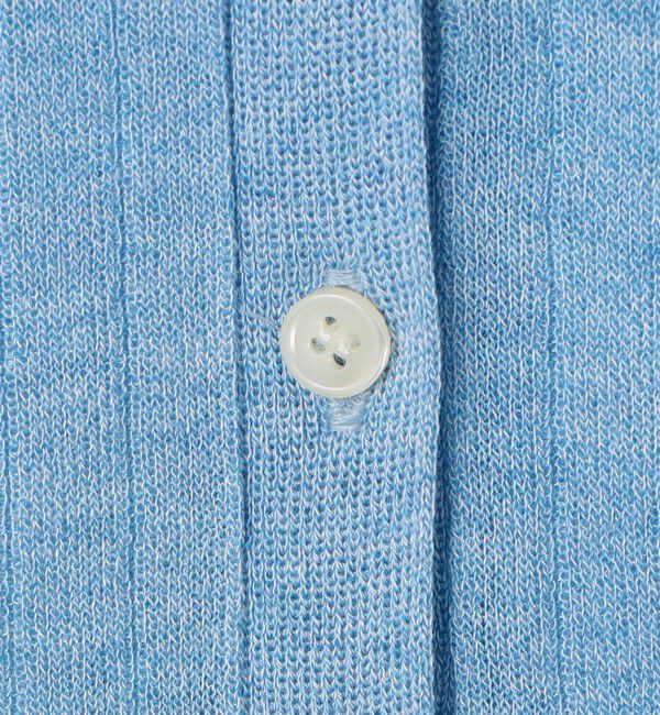 NOLLEY'S sophi「《手洗い可能》ワイドリブシアーポロ衿カーディガン」|カーディガン|