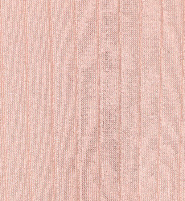 NOLLEY'S sophi「《手洗い可能》ワイドリブシアーポロ衿カーディガン」|カーディガン|