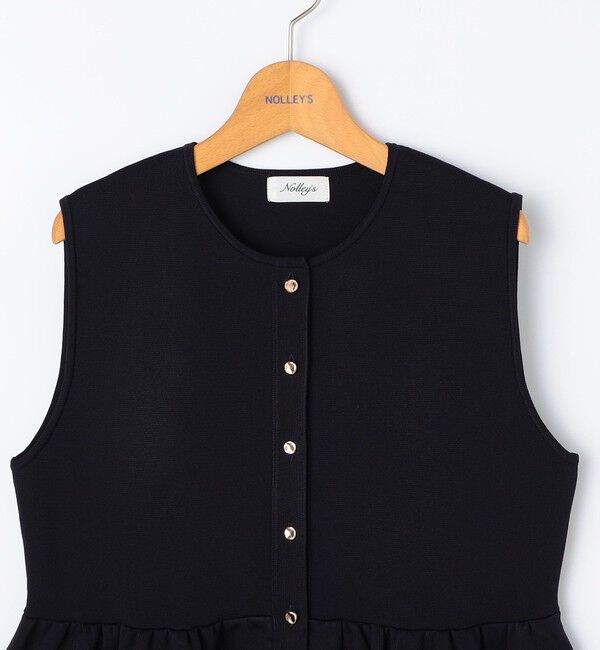 NOLLEY'S「レース付きペプラムベスト」|ベスト・ジレ|