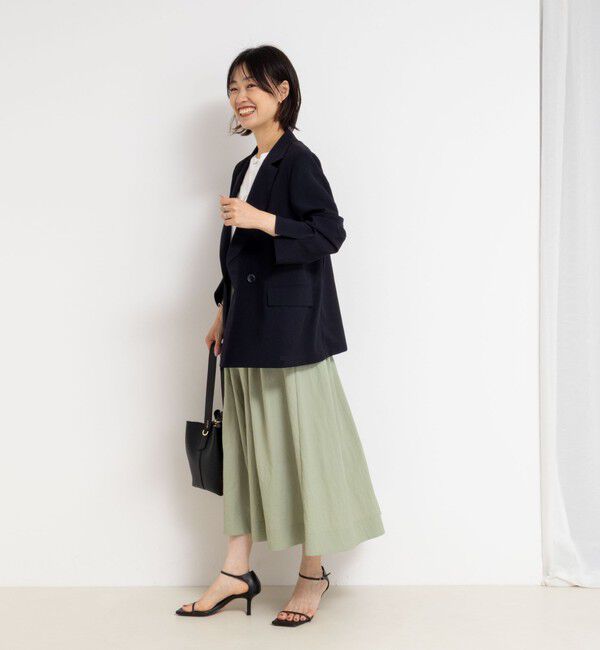 NOLLEY'S「ウォッシャブルバルキータフタタックスカート」|フレア|