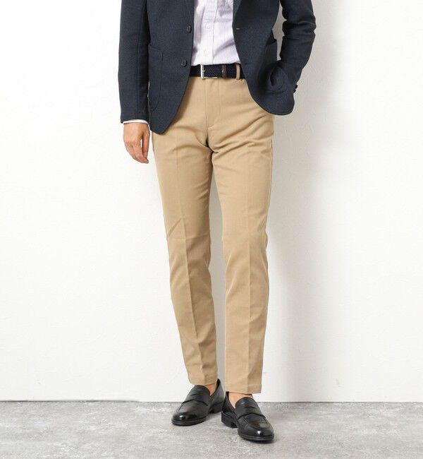 NOLLEY'S goodman「《ビジカジ対応》吸水速乾 ツイルストレッチスリムフィット 25AW」|チノ|