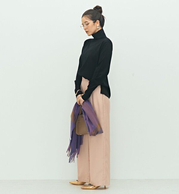 NOLLEY'S「《手洗い可能》《アンサンブル対応》18G天竺ハイネックプルオーバーニット」|ニット・セーター|