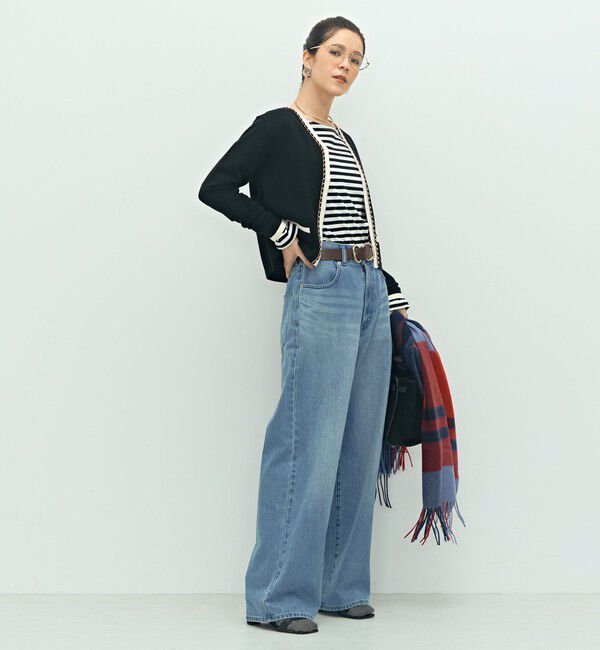 NOLLEY'S「チェーンブレードVネックカーディガン」|カーディガン|