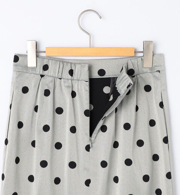 NOLLEY'S「ウォッシャブルストレッチドットジャガードタイトスカート」|タイト|