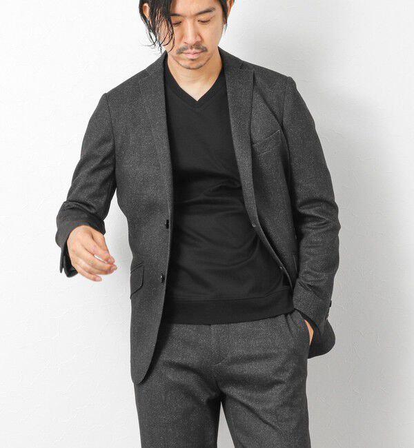 NOLLEY'S goodman「《ビジカジ対応》シルケットスムースドレスL/S V Tシャツ 25AW」|Tシャツ・カットソー|