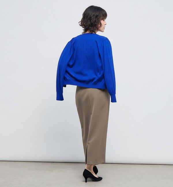 NOLLEY'S sophi「《アンサンブル対応》《手洗い可能》ウール100クルーネックカーディガン」|カーディガン|