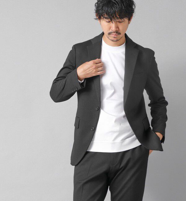 NOLLEY'S goodman「【ACTIVE SECT】《セットアップ》ポンチプリントスーツ ジャケット&パンツ 25AW」|スーツ|チャコールグレー