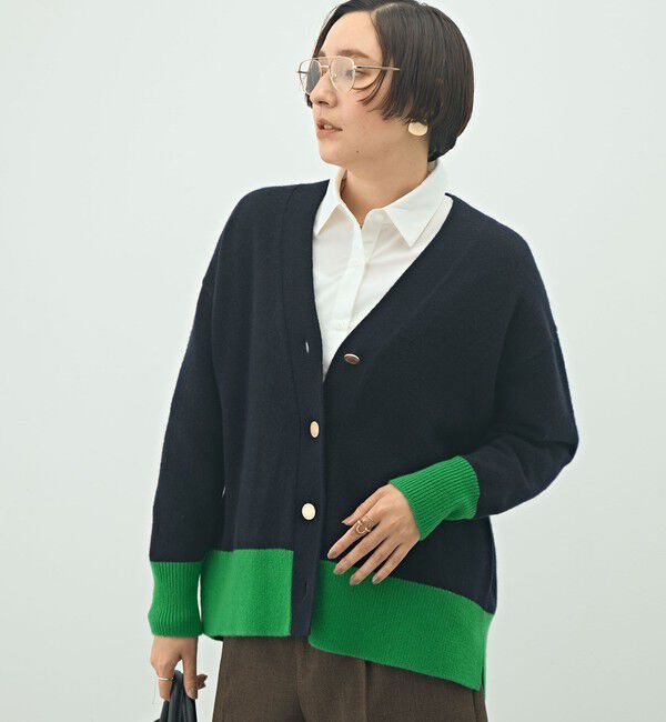 NOLLEY'S「5GノアリスゆったりVネックカーディガン」|カーディガン|