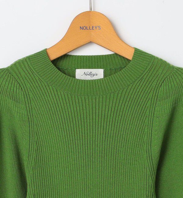 NOLLEY'S「《手洗い可能》リブパフスリーブプルオーバーニット」|ニット・セーター|
