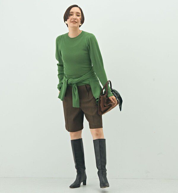 NOLLEY'S「《手洗い可能》リブパフスリーブプルオーバーニット」|ニット・セーター|