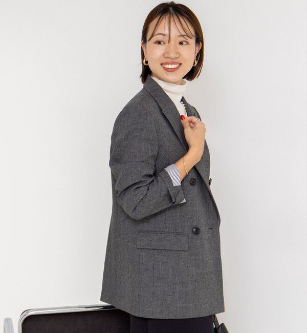 NOLLEY'S sophi「ウォッシャブルシャークダブルジャケット」|テーラードジャケット|