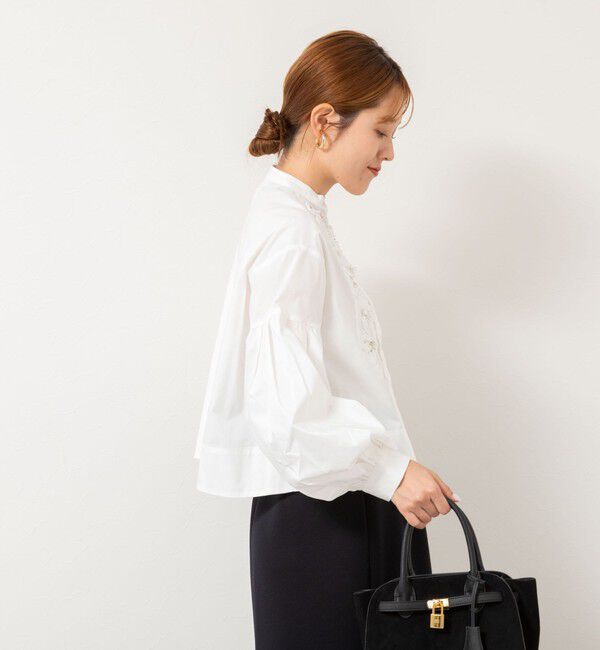NOLLEY'S「【SOI-MeME/ソワメム】コードエンブロイダリーパールブラウス」|シャツ・ブラウス|