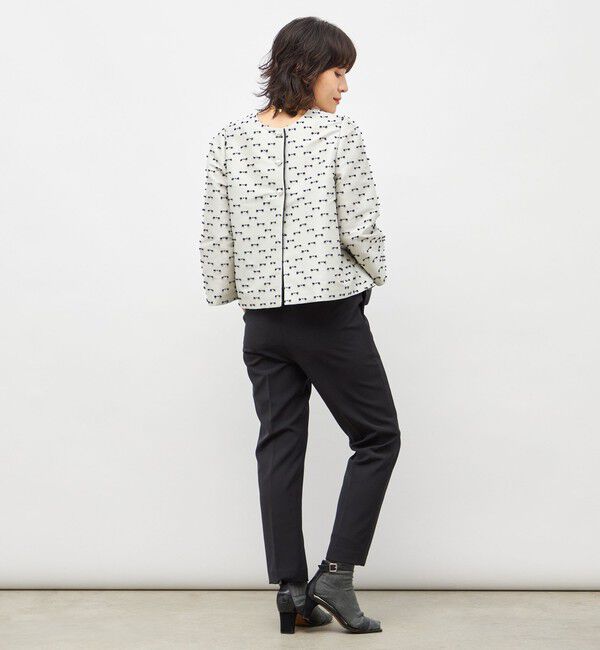 NOLLEY'S「《セットアップ対応》ウォッシャブルリボンジャガード2WAYブラウス」|シャツ・ブラウス|