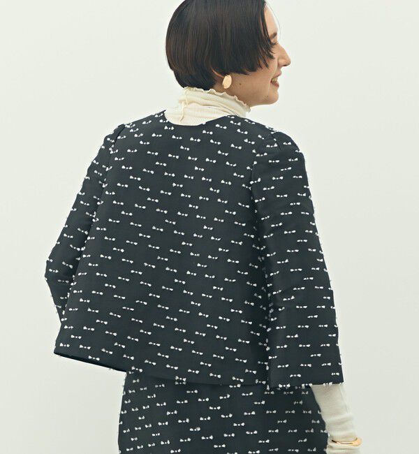 NOLLEY'S「《セットアップ対応》ウォッシャブルリボンジャガード2WAYブラウス」|シャツ・ブラウス|