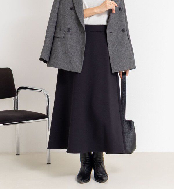 NOLLEY'S sophi「《セットアップ対応》ウォッシャブルダンボールフレアスカート」|フレア|ブラック