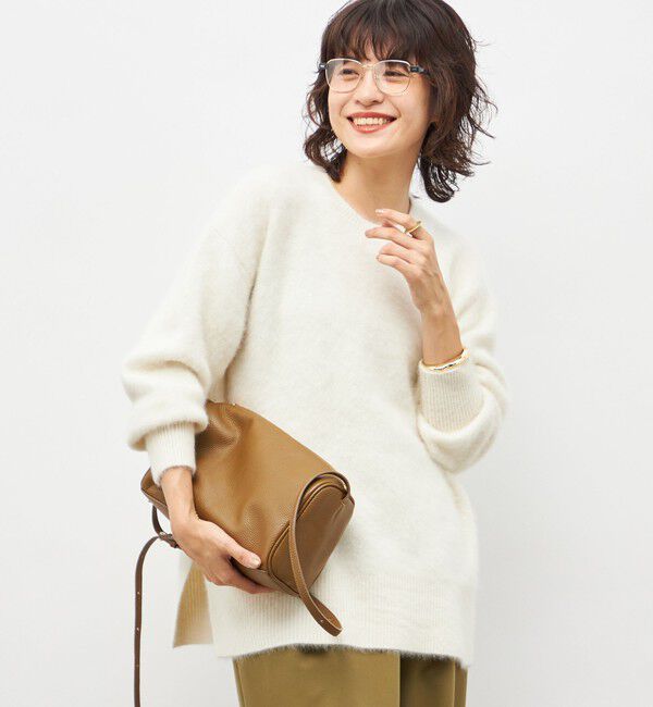 NOLLEY'S sophi「カシミヤ混ヘアリークルーネックプルオーバー」|ニット・セーター|