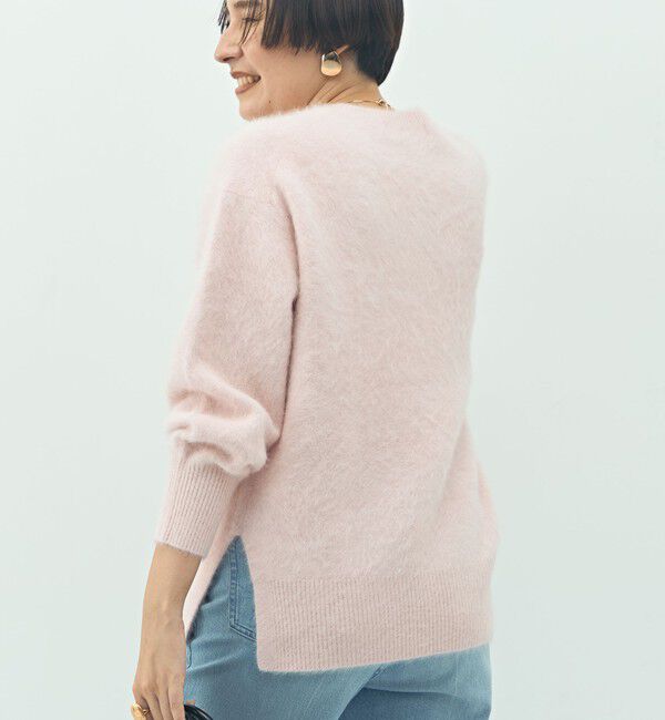 NOLLEY'S sophi「カシミヤ混ヘアリークルーネックプルオーバー」|ニット・セーター|
