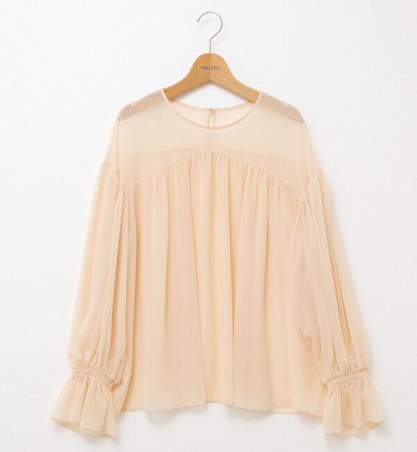 NOLLEY'S「ウォッシャブル楊柳ギャザーブラウス」|シャツ・ブラウス|