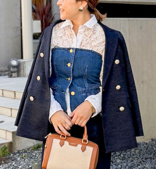 Rie Miller「【RM denim】2WAYデニムビスチェ」|キャミソール|