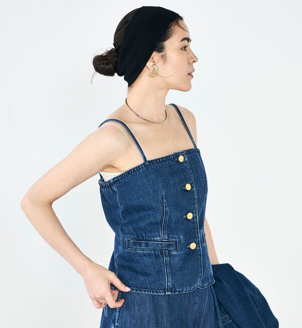 Rie Miller「【RM denim】2WAYデニムビスチェ」|キャミソール|