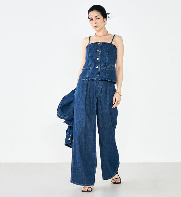 Rie Miller「【RM denim】2WAYデニムビスチェ」|キャミソール|