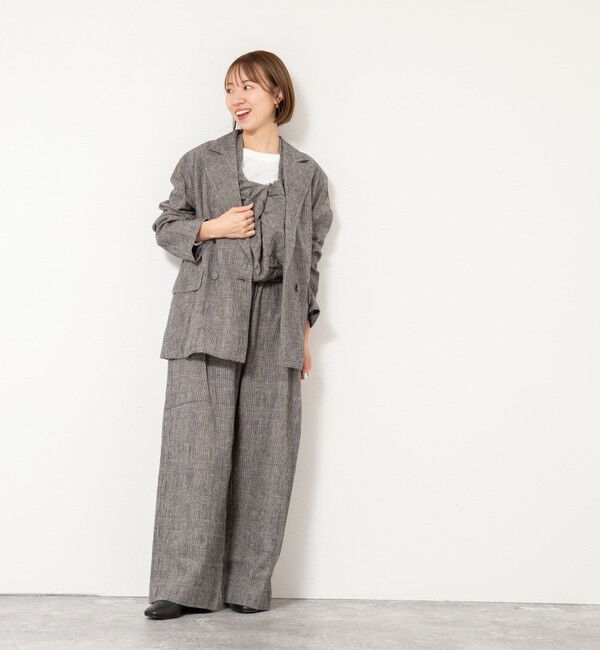 NOLLEY'S「【enrica/エンリカ】グレンチェックオーバーサイズジャケット」|テーラードジャケット|