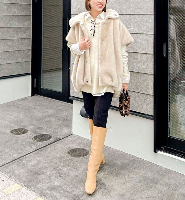 NOLLEY'S「ウールナイロンロング丈プルオーバー」|ニット・セーター|